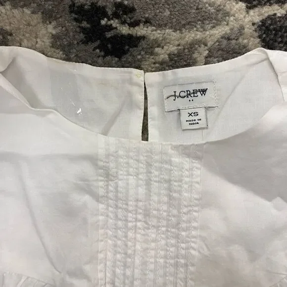 J. Crew Factory Pleated ruffle top Item BA746* - Picture 4 of 4